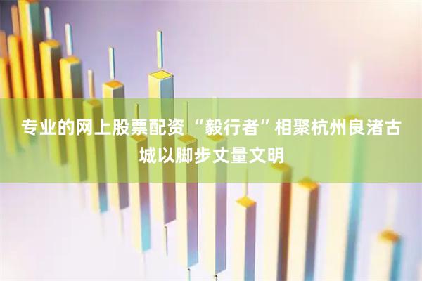 专业的网上股票配资 “毅行者”相聚杭州良渚古城以脚步丈量文明