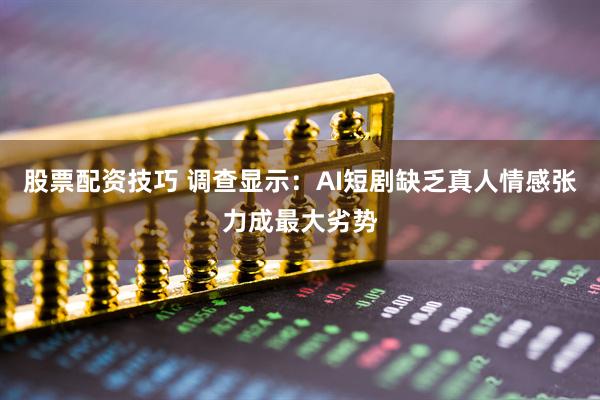 股票配资技巧 调查显示：AI短剧缺乏真人情感张力成最大劣势